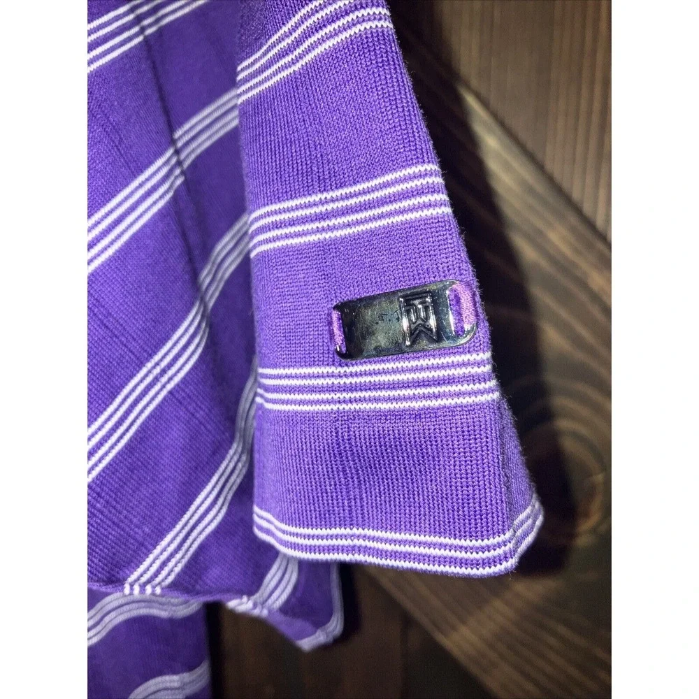 Nike Tiger Woods Collection Golf Shirt Men's M Purple Polo Golf Active Stretch‎